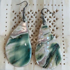Shell drop earrings